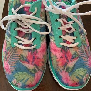 Tropical Print Sneakers